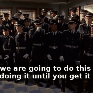 Now, we are going to do this and keep doing it until you get it right!
