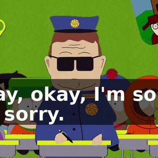 Okay, okay, I'm sorry, I'm sorry.