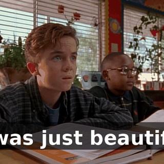It was just beautiful.