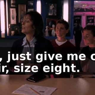 Uh, just give me one pair, size eight.