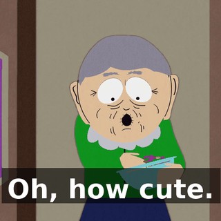 Oh, how cute.