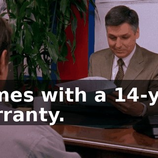 Comes with a 14-year warranty.