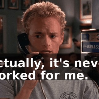 Actually, it's never worked for me.