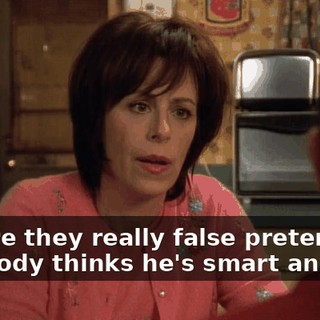 but are they really false pretenses if nobody thinks he's smart anyway?