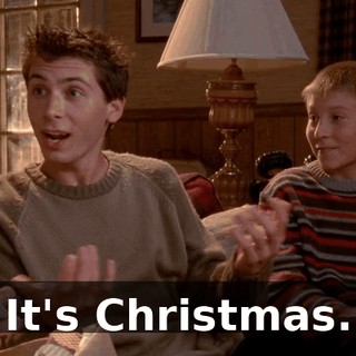 It's Christmas.