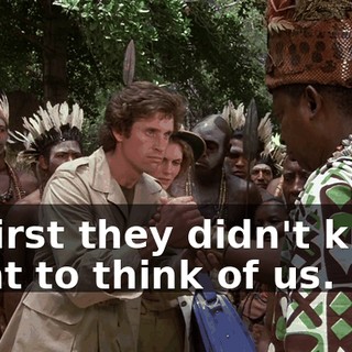 At first they didn't know what to think of us.