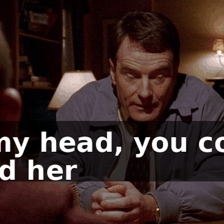 of my head, you could send her