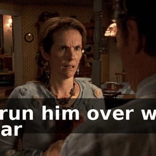 or run him over with a car