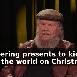 delivering presents to kids all over the world on Christmas,