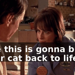 Like this is gonna bring their cat back to life.