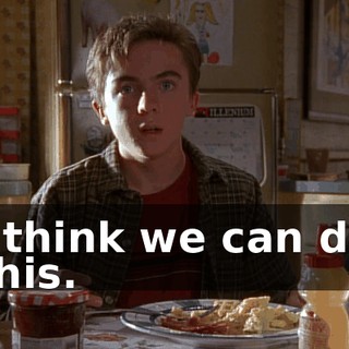 I think we can do this.