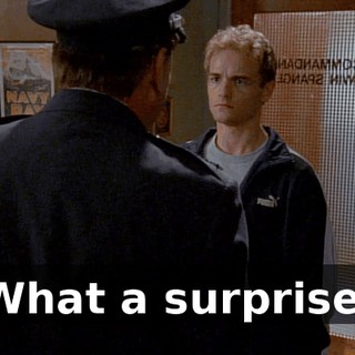 What a surprise.