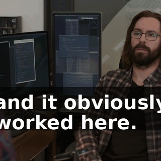 and it obviously worked here.