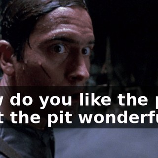 How do you like the pit ? Isn't the pit wonderful ?