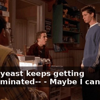 - Our yeast keeps getting contaminated-- - Maybe I can help.