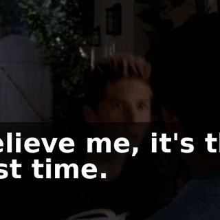 Believe me, it's the last time.