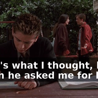 That's what I thought, but when he asked me for help,