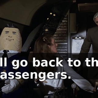 I'll go back to the passengers.