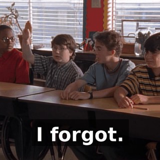 I forgot.