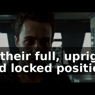 to their full, upright and locked position.