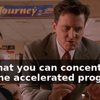 so that you can concentrate on the accelerated program