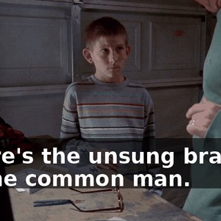 There's the unsung bravery of the common man.