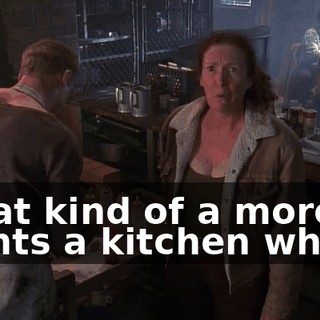 What kind of a moron paints a kitchen white?