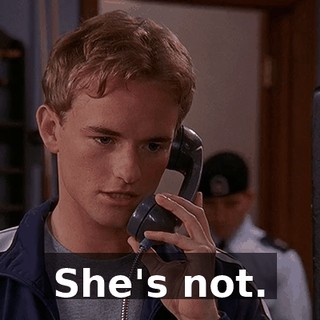 She's not.