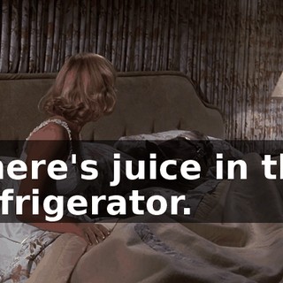 There's juice in the refrigerator.
