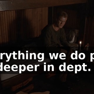 Everything we do puts us deeper in dept.