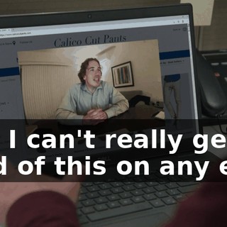 and I can't really get a hold of this on any end.
