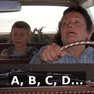 ♪ A, B, C, D... ♪