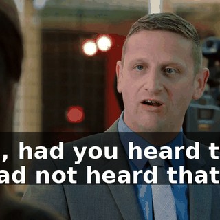 Sam, had you heard that? - I had not heard that.