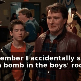 I remember I accidentally set off a flea bomb in the boys' room