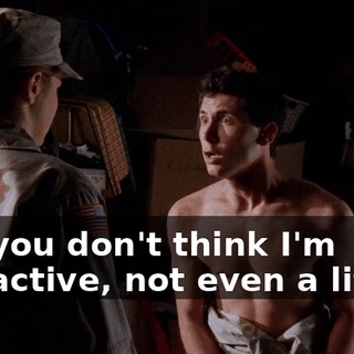 So, you don't think I'm attractive, not even a little?