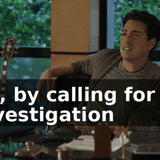 So, by calling for an investigation