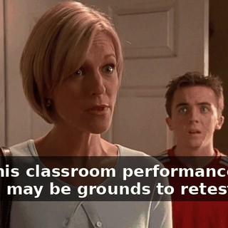 with his classroom performance. There may be grounds to retest him.
