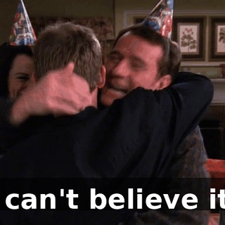 I can't believe it.