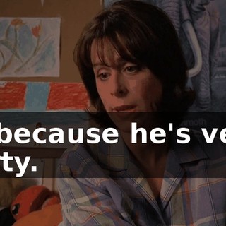is because he's very dirty.