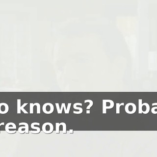 Who knows? Probably no reason.