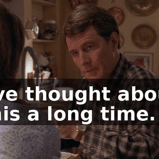 I've thought about this a long time.