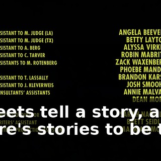 ♪ Streets tell a story, and there's stories to be told ♪