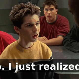 No. I just realized...