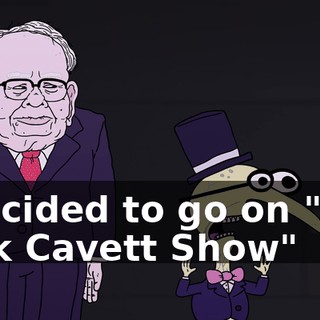 I decided to go on "The Dick Cavett Show"
