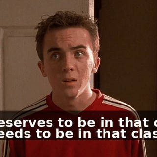He deserves to be in that class. He needs to be in that class.