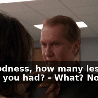 - Goodness, how many lessons have you had? - What? None.