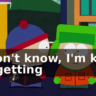 I don't know, I'm kind of getting