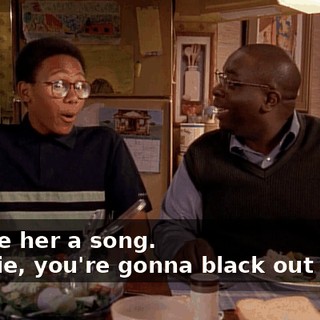 - wrote her a song. - Stevie, you're gonna black out again.