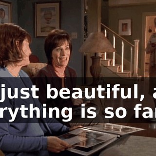 It's just beautiful, and everything is so fancy.