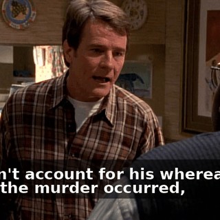 He can't account for his whereabouts when the murder occurred,